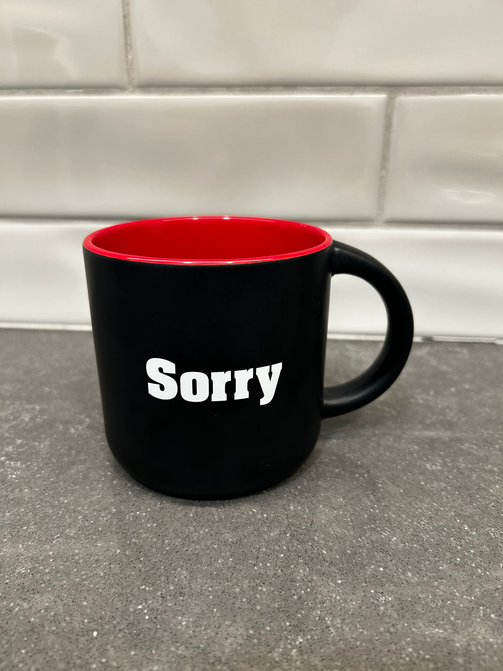 “Sorry” Coffee Mug